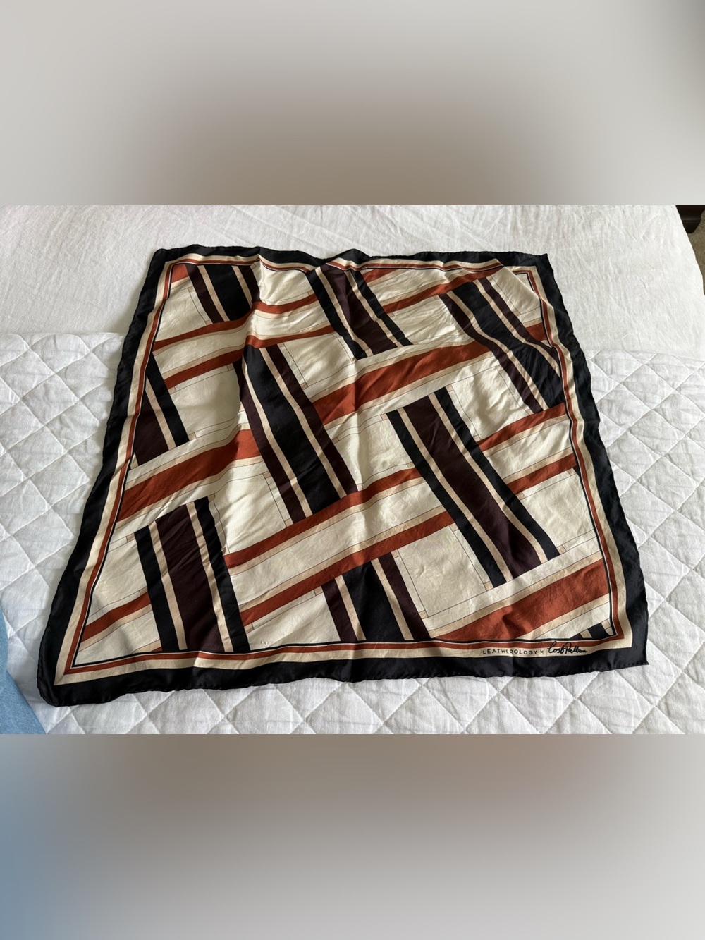 Leatherology/lost pattern silk scarf